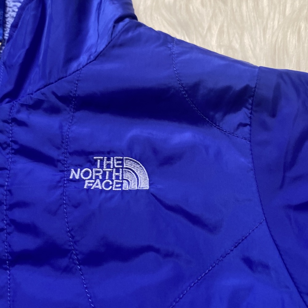 The North Face sz. 14/16 reversible fleece hooded jacket.l - Picture 10 of 12